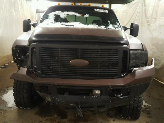 1FTSW21P56EB65360 - 2006 FORD F250 SUPER BROWN photo 9