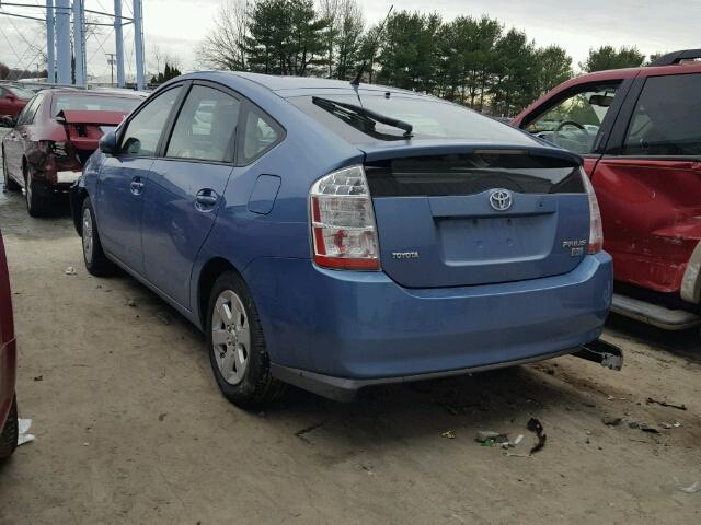 JTDKB20U877564028 - 2007 TOYOTA PRIUS BLUE photo 3