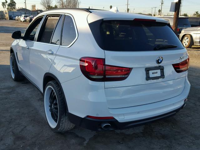 5UXKR0C52F0K62146 - 2015 BMW X5 XDRIVE3 WHITE photo 3
