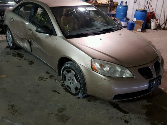 1G2ZG558364198237 - 2006 PONTIAC G6 SE1 GOLD photo 1