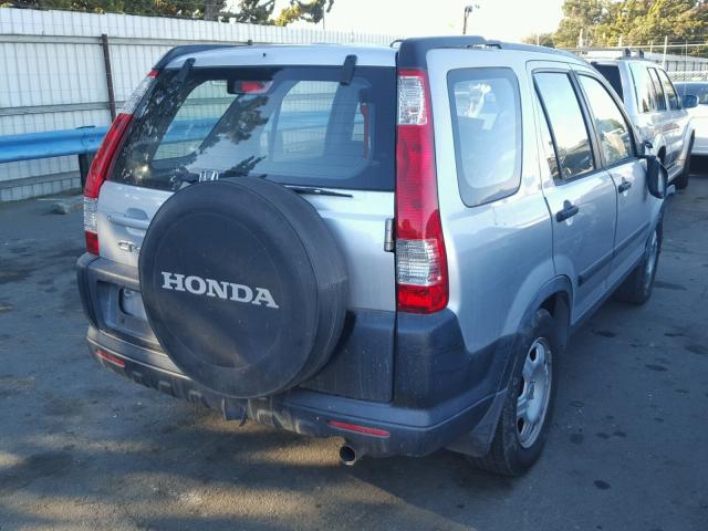 JHLRD68525C002470 - 2005 HONDA CR-V LX SILVER photo 4