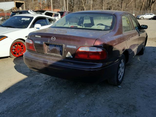 1YVGF22E625273557 - 2002 MAZDA 626 LX BURGUNDY photo 4