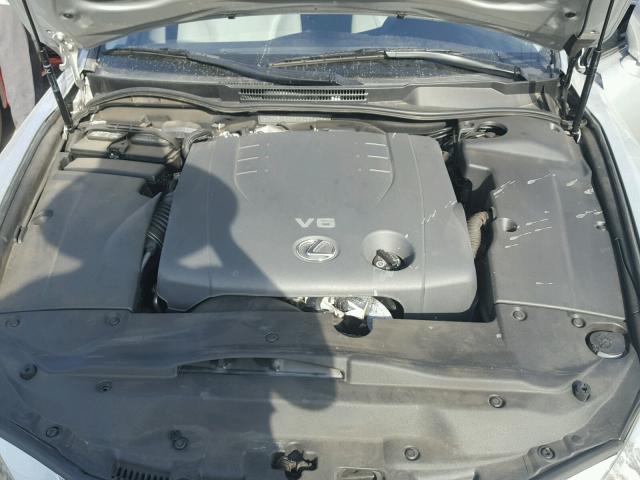 JTHBK262875037607 - 2007 LEXUS IS 250 GRAY photo 7