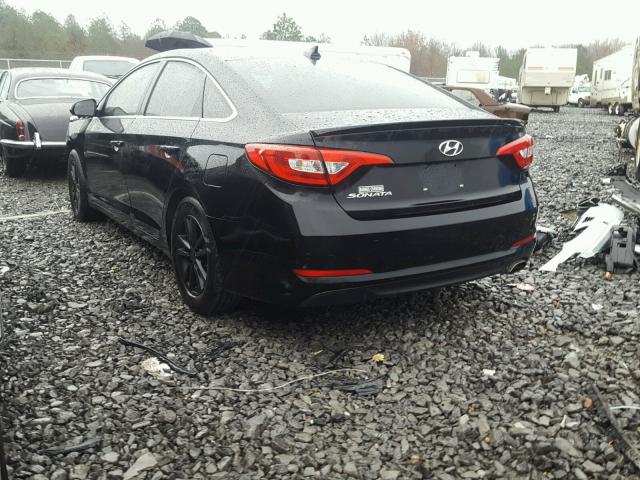 5NPE24AF9GH385081 - 2016 HYUNDAI SONATA SE BLACK photo 3