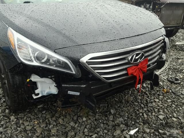 5NPE24AF9GH385081 - 2016 HYUNDAI SONATA SE BLACK photo 9