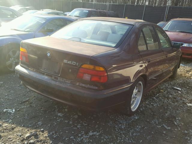 WBADE5321WBV95402 - 1998 BMW 540 I BURGUNDY photo 4