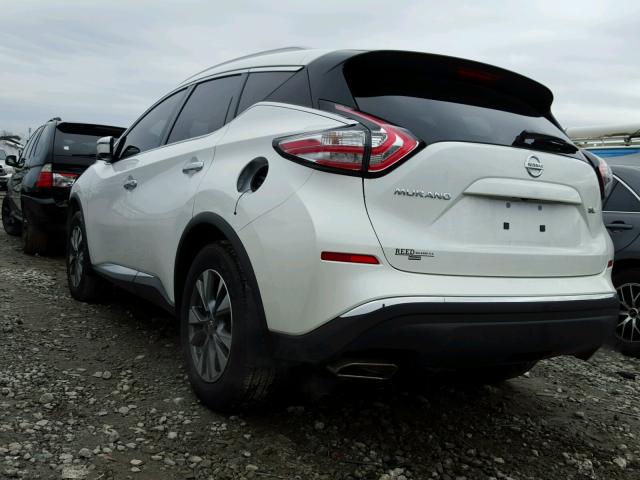 5N1AZ2MG4GN141899 - 2016 NISSAN MURANO S WHITE photo 3