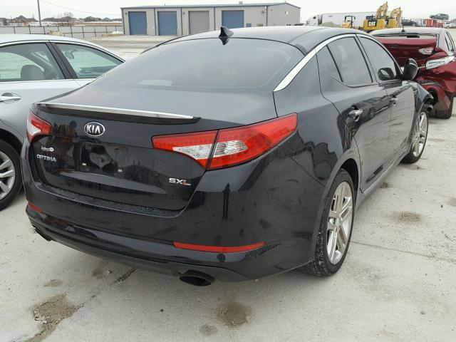 5XXGR4A63DG102489 - 2013 KIA OPTIMA SX BLACK photo 4