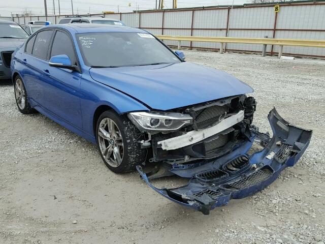 WBA3A9G52ENS64912 - 2014 BMW 335 I BLUE photo 1