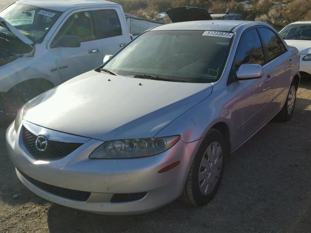 1YVFP80C455M31749 - 2005 MAZDA 6 I SILVER photo 2