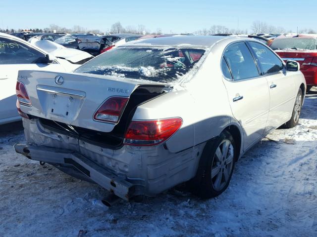 JTHBA30G955132073 - 2005 LEXUS ES 330 SILVER photo 4
