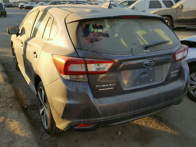 4S3GTAM64H3728425 - 2017 SUBARU IMPREZA SP GRAY photo 3