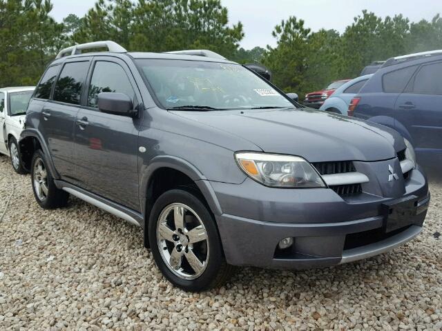 JA4LX41F56U028553 - 2006 MITSUBISHI OUTLANDER GRAY photo 1