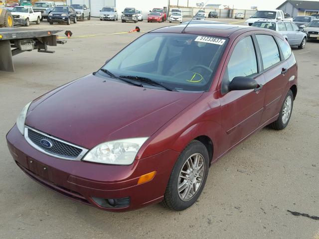 1FAFP37N37W271415 - 2007 FORD FOCUS ZX5 MAROON photo 2