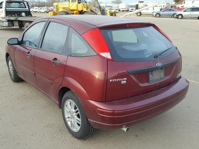 1FAFP37N37W271415 - 2007 FORD FOCUS ZX5 MAROON photo 3