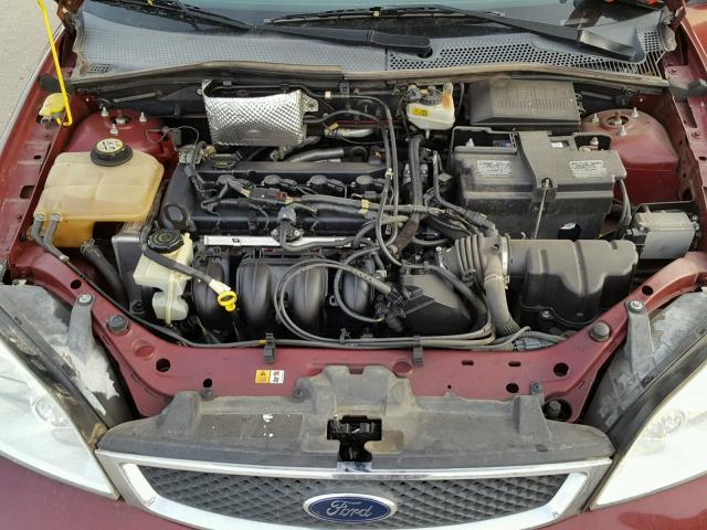 1FAFP37N37W271415 - 2007 FORD FOCUS ZX5 MAROON photo 7