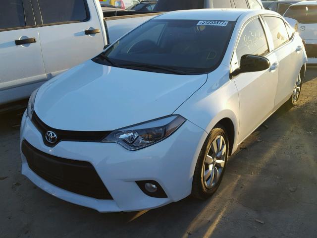 5YFBURHE2EP096874 - 2014 TOYOTA COROLLA L WHITE photo 2