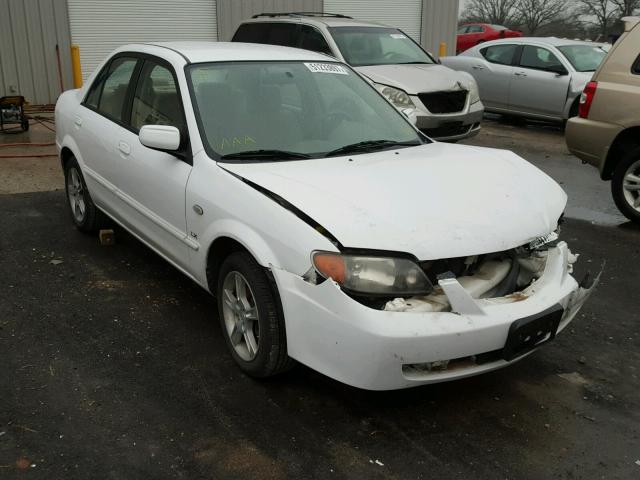 JM1BJ225830215933 - 2003 MAZDA PROTEGE DX WHITE photo 1