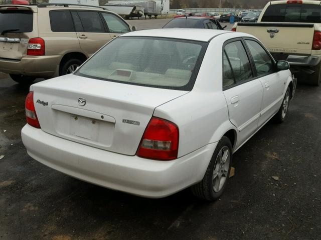 JM1BJ225830215933 - 2003 MAZDA PROTEGE DX WHITE photo 4