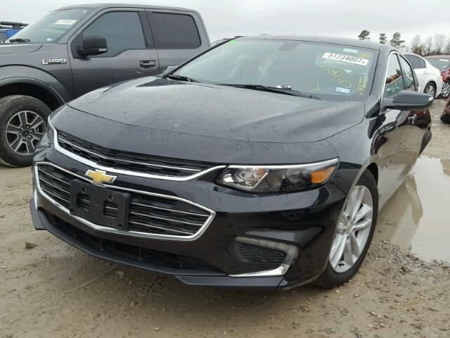 1G1ZD5ST2JF139750 - 2018 CHEVROLET MALIBU LT BLACK photo 2