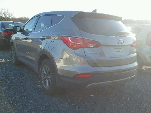 5XYZTDLB2GG369322 - 2016 HYUNDAI SANTA FE S GRAY photo 3