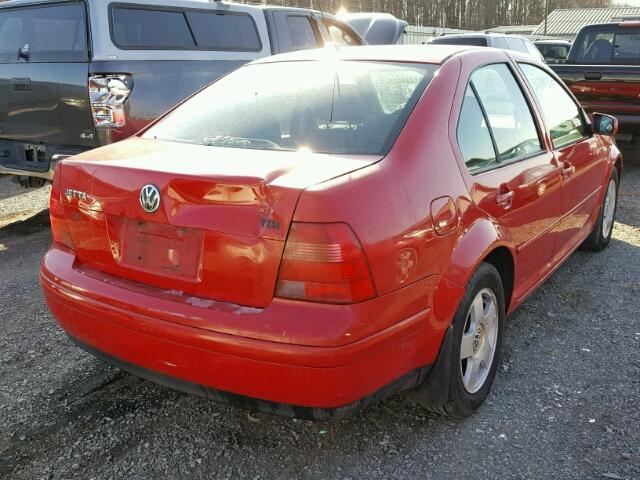 3VWSP69M82M043656 - 2002 VOLKSWAGEN JETTA GLS RED photo 4