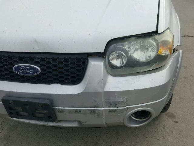 1FMCU95H55KD42930 - 2005 FORD ESCAPE HEV WHITE photo 9