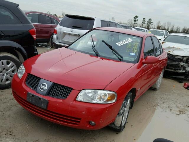 3N1CB51D86L522783 - 2006 NISSAN SENTRA 1.8 RED photo 2