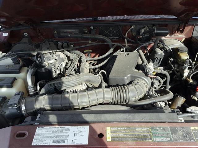 4F4YR16V23TM15851 - 2003 MAZDA B3000 CAB BURGUNDY photo 7