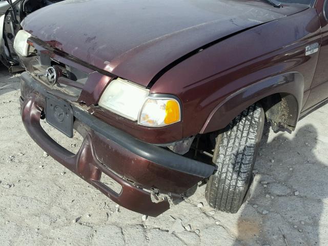 4F4YR16V23TM15851 - 2003 MAZDA B3000 CAB BURGUNDY photo 9