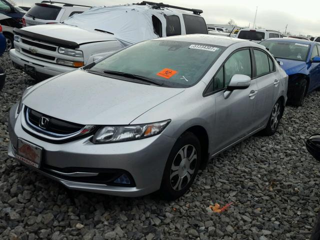 19XFB4F33DE002321 - 2013 HONDA CIVIC HYBR SILVER photo 2