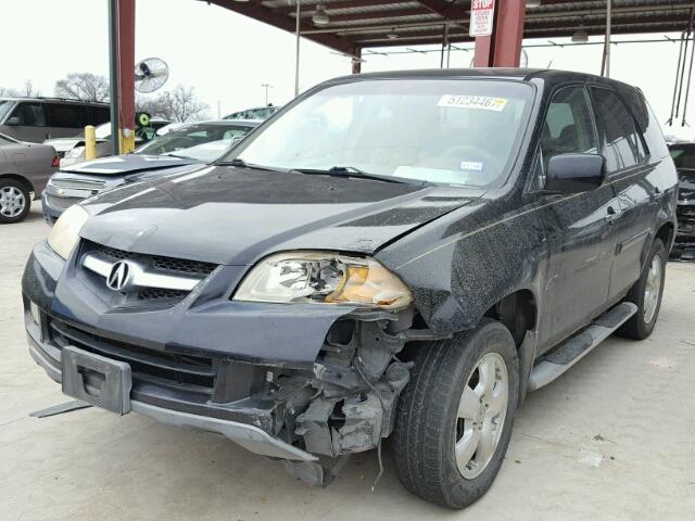 2HNYD18224H518660 - 2004 ACURA MDX BLACK photo 2