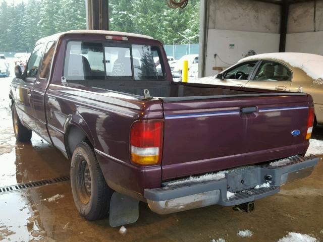 1FTCR14X0PPA64086 - 1993 FORD RANGER SUP PURPLE photo 3