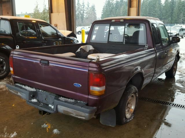 1FTCR14X0PPA64086 - 1993 FORD RANGER SUP PURPLE photo 4