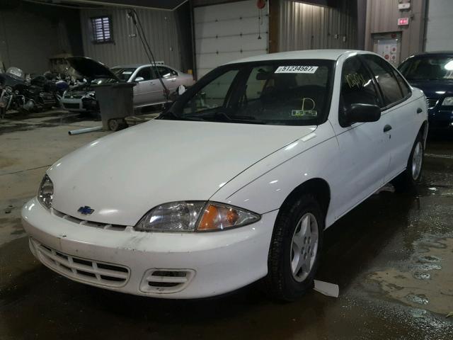 1G1JC524417220560 - 2001 CHEVROLET CAVALIER B WHITE photo 2