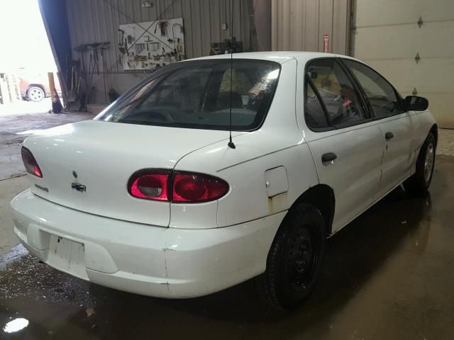 1G1JC524417220560 - 2001 CHEVROLET CAVALIER B WHITE photo 4