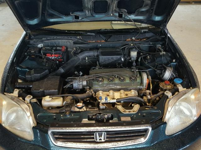 1HGEJ6678VL036391 - 1997 HONDA CIVIC LX GREEN photo 7