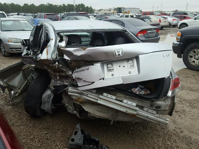 1HGCP36838A086239 - 2008 HONDA ACCORD EXL SILVER photo 3