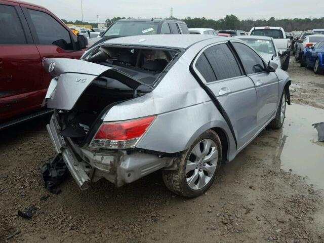 1HGCP36838A086239 - 2008 HONDA ACCORD EXL SILVER photo 4