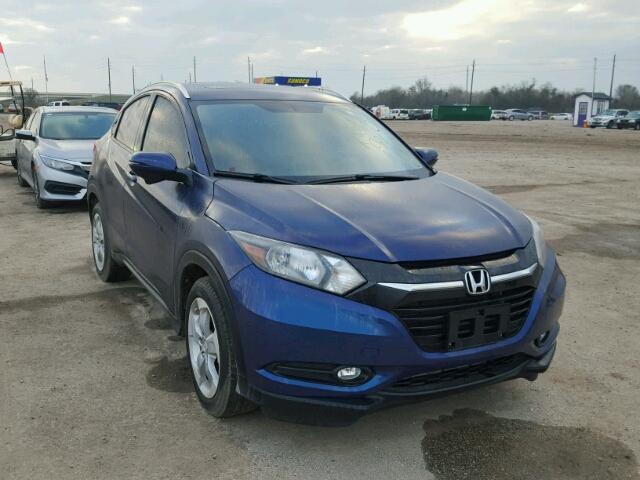 3CZRU5H76GM742835 - 2016 HONDA HR-V EXL BLUE photo 1