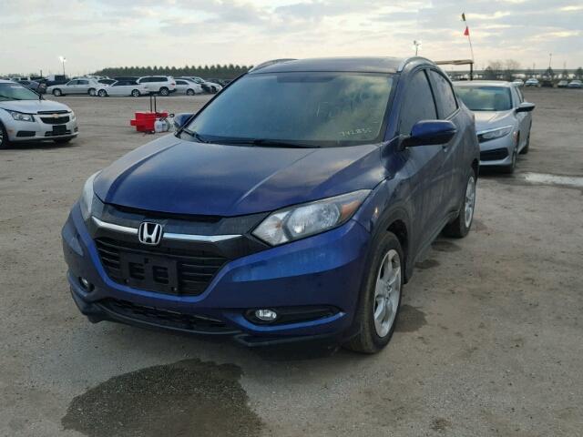 3CZRU5H76GM742835 - 2016 HONDA HR-V EXL BLUE photo 2