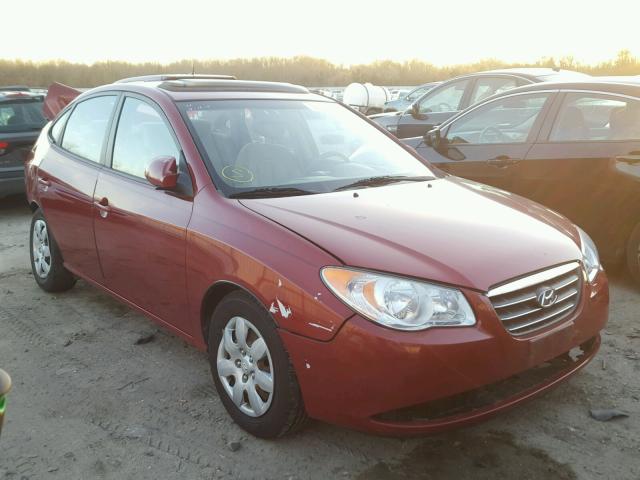 KMHDU46D78U496213 - 2008 HYUNDAI ELANTRA GL BURGUNDY photo 1