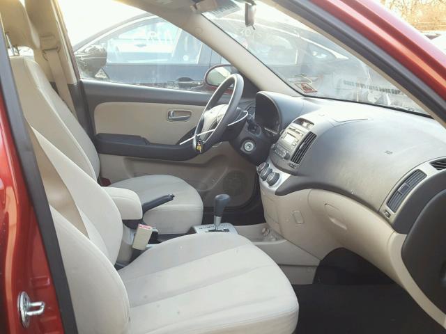 KMHDU46D78U496213 - 2008 HYUNDAI ELANTRA GL BURGUNDY photo 5