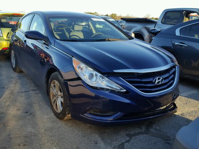 5NPEB4ACXCH425488 - 2012 HYUNDAI SONATA GLS BLUE photo 1