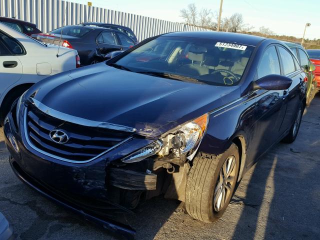 5NPEB4ACXCH425488 - 2012 HYUNDAI SONATA GLS BLUE photo 2