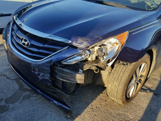 5NPEB4ACXCH425488 - 2012 HYUNDAI SONATA GLS BLUE photo 9