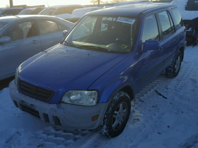 JHLRD18631C030946 - 2001 HONDA CR-V EX BLUE photo 2