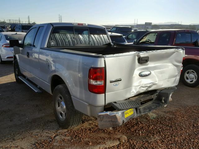 1FTPX12576NA51273 - 2006 FORD F150 SILVER photo 3