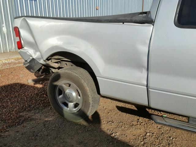 1FTPX12576NA51273 - 2006 FORD F150 SILVER photo 9