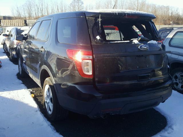 1FM5K8AR5DGB16007 - 2013 FORD EXPLORER P BLACK photo 3